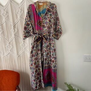 Kantha Bae Zen Sari Reversible Hooded Jumpsuit OS